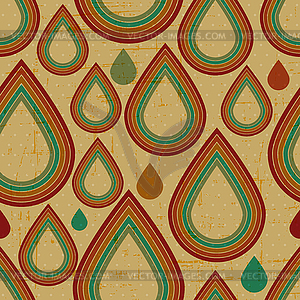 Retro grunge seamless pattern - vector clipart