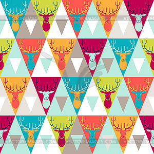 Hipster style seamless pattern - vector clipart