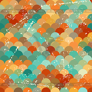 Seamless grunge pattern in retro style - vector image