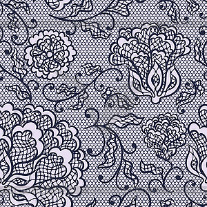 Old lace background, ornamental flowers. texture - vector clip art