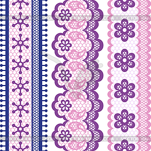 Old lace ribbons, abstract ornament. texture - vector clipart