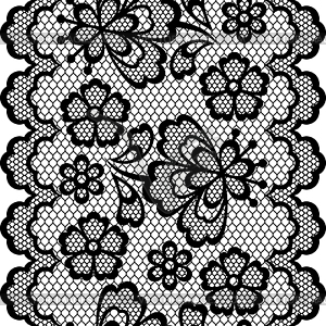 Old lace border, abstract ornament. texture - vector image