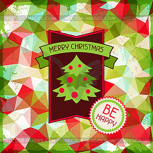 Merry Christmas background for invitation card - vector clip art