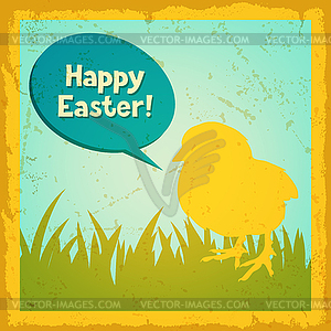 Happy Easter greeting card background - vector clipart