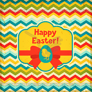 Happy Easter greeting card background - royalty-free vector image