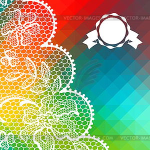 Card abstract geometric background - vector clip art