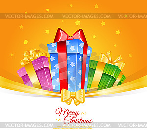 Christmas presents - vector image