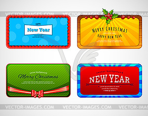 Xmas frames - vector clipart