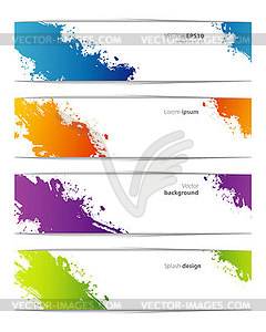 Splash designs templates - vector clipart / vector image