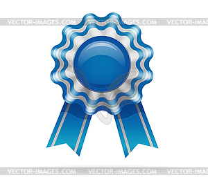 Blue medal - color vector clipart