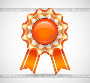 Orange medal - vector clipart