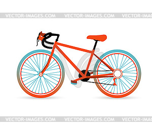 Красочный велосипед - клипарт в векторном формате