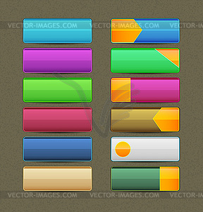 Colorful buttons - vector clipart / vector image