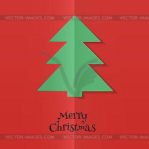 Abstract xmas tree - vector clipart