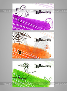 Halloween banners - vector EPS clipart