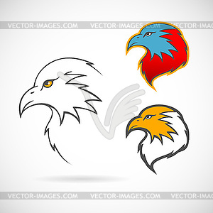 Eagles set - vector clip art