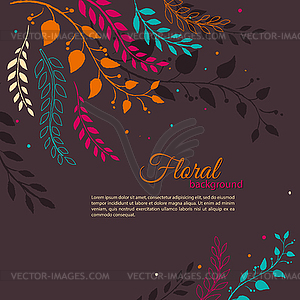 Floral background - vector image