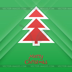 Abstract xmas tree - vector image