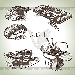 Sushi set - vector clipart
