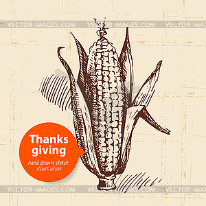 Vintage Thanksgiving Day - vector clipart