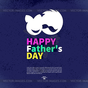 Happy Father`s Day vintage retro card. Abstract - vector image