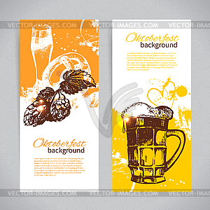 Banners of Oktoberfest beer design. s. Sp - royalty-free vector clipart