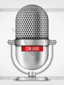 Microphone On Air - vector image