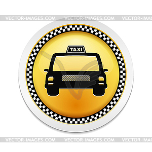 Такси Иконка - клипарт в векторе
