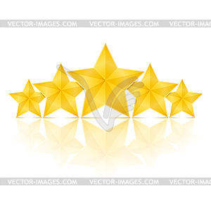 Golden Stars - vector image