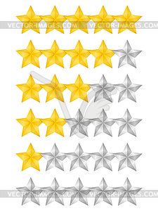 Rating Stars - vector clipart