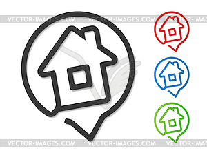 House Icon - vector image