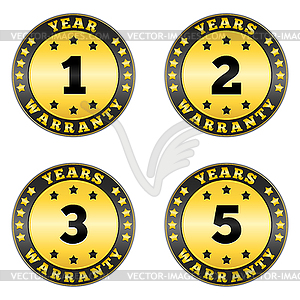 Warranty Labels - vector image