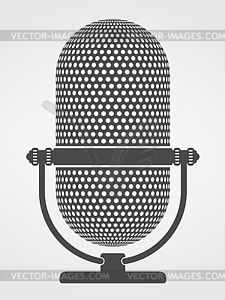 Microphone Silhouette - vector image