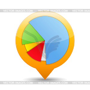 Pie Chart Icon - vector image