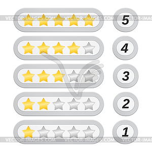 Rating Stars Set - vector image