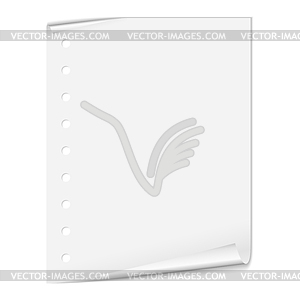 Blank White Paper Sheet - vector image