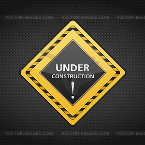 Under Construction Sign - vector clipart