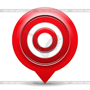 Red Target - vector clipart