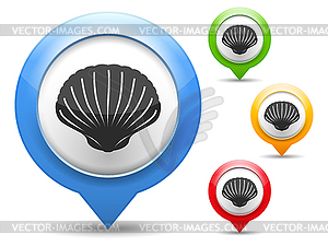 Seashell Icon - vector image