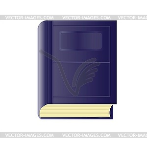 Blue book - vector image