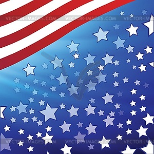 Американский флаг - векторный клипарт Royalty-Free