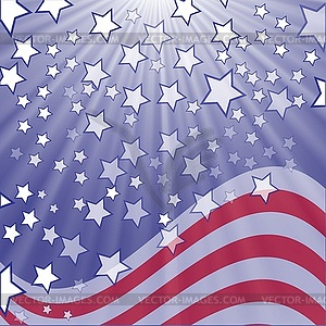Starry flag - vector clipart / vector image