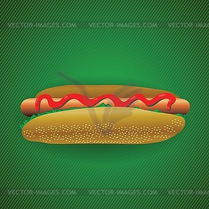 Hot dog - vector clip art