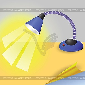 Table lamp - vector clipart