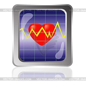 Cardiogram icon - vector image