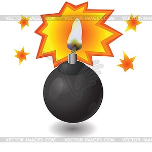 Черные бомбы - векторный клипарт / векторное изображение