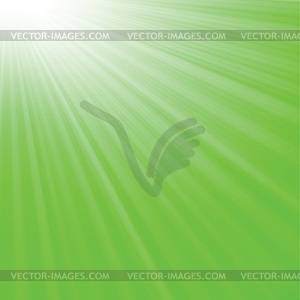 Green wave background - vector image