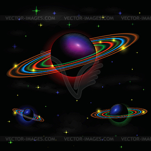 Space background - vector image