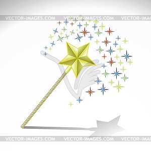 Magic wand - vector clip art