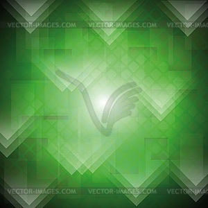 Green technical background - vector image